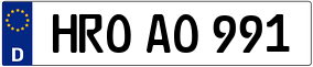Trailer License Plate